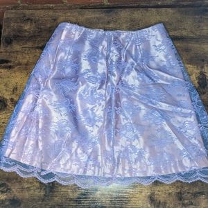 Kawaii 90s y2k Pink and Purple Lace Circle Skirt Size 10